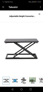 Adjustable Height Converter Standing Desk Riser Lift for Laptop & Monitor