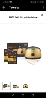 ENZO Gold Wax pot Depilatory Heating Mini Spa