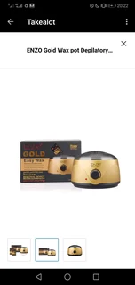 ENZO Gold Wax pot Depilatory Heating Mini Spa