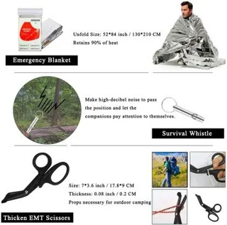39 Pcs Multi-Function Camping/Survival Kit