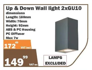 Up and Down Wall Light