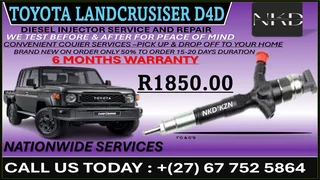 Toyota Landcruiser D4D Diesel Fuel Injectors