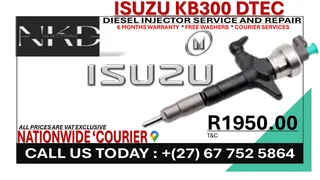 Isuzu KB300 DTEC Diesel Fuel Injectors