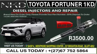 Toyota Fortuner 1KD(BRAND NEW) Diesel Fuel Injectors