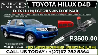 Toyota Hilux D4D(BRAND NEW) Diesel Fuel Injectors