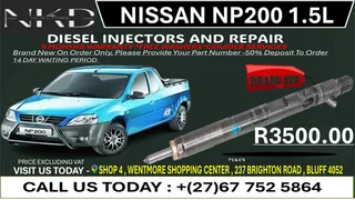 Nissan Np200 1.5L(BRAND NEW) Diesel Fuel Injectors