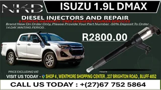 Isuzu 1.9L DMAX Diesel Fuel Injectors