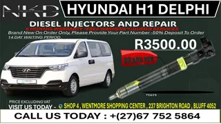 Hyundai H1 Delphi(BRAND NEW) Diesel Fuel Injectors