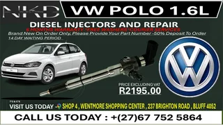 Vw Polo 1.6L Diesel Fuel Injectors