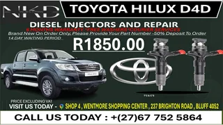Toyota Hilux D4D Diesel Fuel Injectors