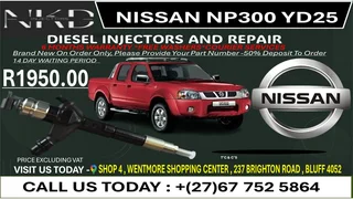 Nissan Np300 yd25 Diesel Fuel Injectors