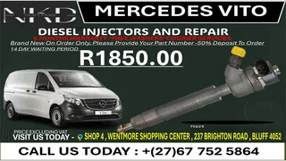 Mercedes Vito Diesel Fuel Injectors