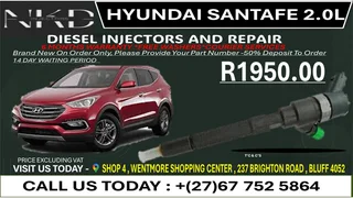 Hyundai Santafe 2.0L Diesel Fuel Injectors