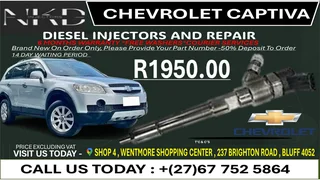 Chevrolet Captiva Bosch Diesel Fuel Injectors