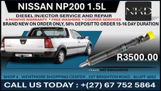 Nissan NP200 1.5L (BRAND NEW) Diesel Fuel Injectors