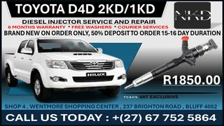 Toyota D4D 2KD/1KD Diesel Fuel Injectors