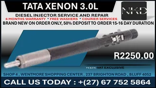 Tata Xenon 3.0L (BRAND NEW) Diesel Fuel Injectors