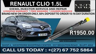 Renault Clio 1.5L Diesel Fuel Injectors