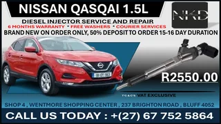 Nissan Qasqai 1.5L Diesel Fuel Injectors