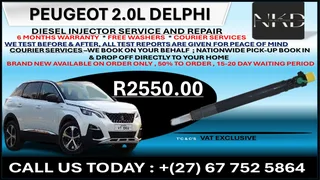 Peugeot 2.0L Delphi Diesel Fuel Injectors