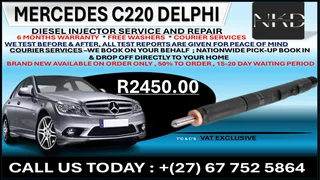 Mercedes C220 Delphi Diesel Fuel Injectors