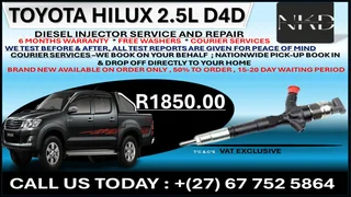 Toyota Hilux 2.5L Diesel Fuel Injectors