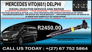 Mercedes Vito (651) Delphi Diesel Fuel Injectors