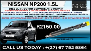 Nissan NP200 1.5L Diesel Fuel Injectors