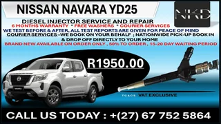 Nissan Navara yd25 Diesel Fuel Injectors