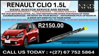 Renault Clio 1.5L Diesel Fuel Injectors