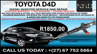 Toyota D4D Diesel Fuel Injectors