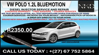 Vw Polo 1.2L Bluemotion Diesel Fuel Injectors