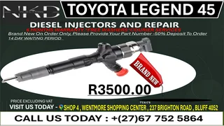 Toyota Legend 45(BRAND NEW) Diesel Fuel Injectors