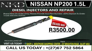 Nissan NP200 1.5L(BRAND NEW) Diesel Fuel Injectors