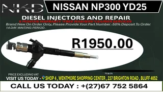 Nissan NP300 YD25 Diesel Fuel Injectors