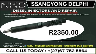 Ssangyong Delphi Diesel Fuel Injectors