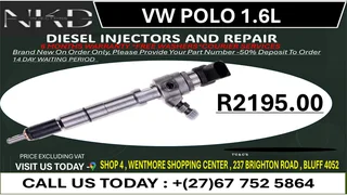 Vw Polo 1.6L Diesel Fuel Injectors