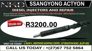 Ssangyong Actyon(BRAND NEW) Diesel Fuel Injectors