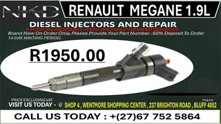 Renault Megane 1.9L Diesel Fuel Injectors