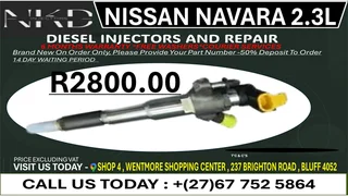 Nissan Navara 2.3L Diesel Fuel Injectors
