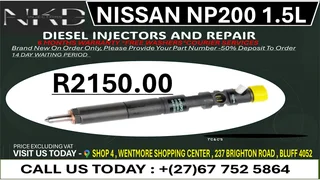 Nissan Np200 1.5L Diesel Fuel Injectors