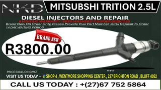 Mitsubshi Trition 2.5L (BRAND NEW)Diesel Fuel Injectors