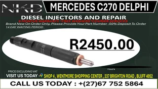 Mercedes C270 Delphi Diesel Fuel Injectors