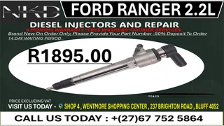 Ford Ranger 2.2L Diesel Fuel Injectors