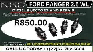 Ford Ranger 2.5 WL Diesel Fuel Injectors