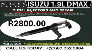 Isuzu 1.9L DMAX Diesel Fuel Injectors
