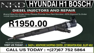 Hyundai H1 Bosch Diesel Fuel Injectors