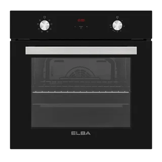 Elba 60cm Black Multifunction Electric Oven with Glass Finish- T60-5