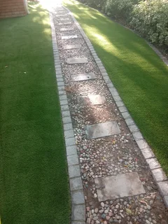 Artificial grass, block paving, bond paving...