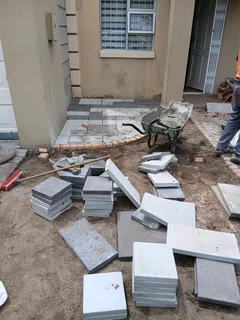 Bricks paving and tilling